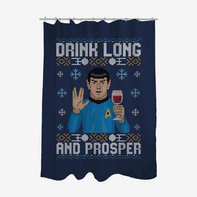 Drink Long And Prosper-None-Polyester-Shower Curtain-NMdesign