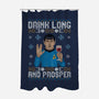Drink Long And Prosper-None-Polyester-Shower Curtain-NMdesign