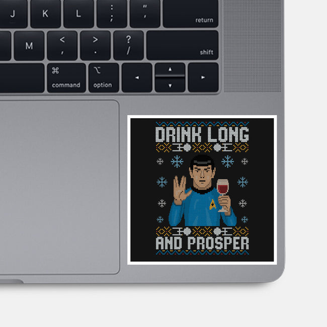 Drink Long And Prosper-None-Glossy-Sticker-NMdesign