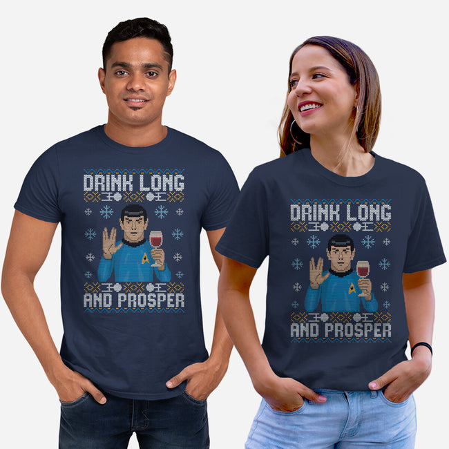 Drink Long And Prosper-Unisex-Basic-Tee-NMdesign