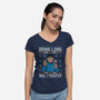 Drink Long And Prosper-Womens-V-Neck-Tee-NMdesign