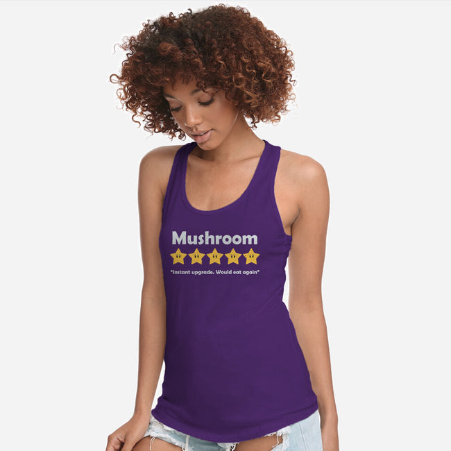 Mushroom Review-Womens-Racerback-Tank-NMdesign