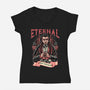 Eternal Thirst-Womens-V-Neck-Tee-glitchygorilla