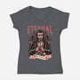 Eternal Thirst-Womens-V-Neck-Tee-glitchygorilla