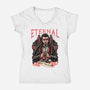 Eternal Thirst-Womens-V-Neck-Tee-glitchygorilla