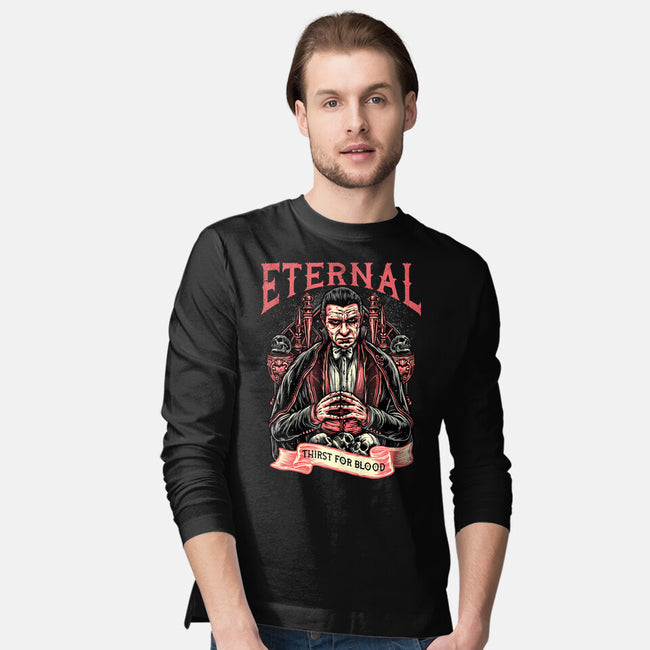 Eternal Thirst-Mens-Long Sleeved-Tee-glitchygorilla