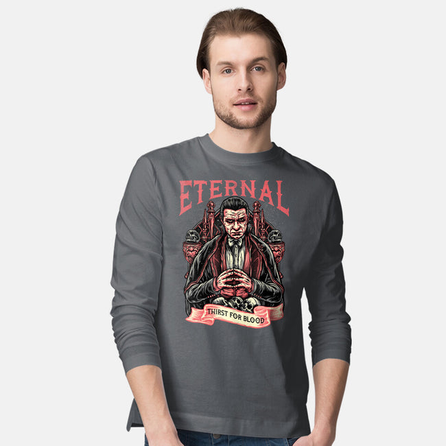 Eternal Thirst-Mens-Long Sleeved-Tee-glitchygorilla
