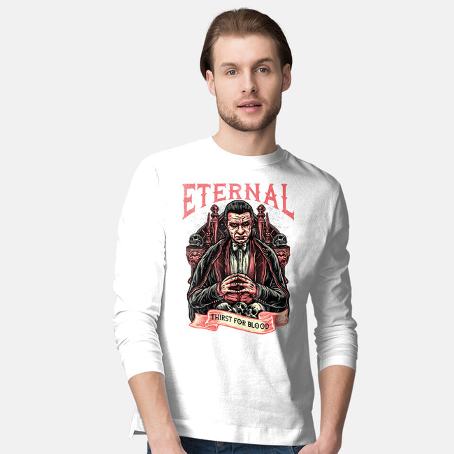Eternal Thirst-Mens-Long Sleeved-Tee-glitchygorilla