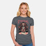 Eternal Thirst-Womens-Fitted-Tee-glitchygorilla