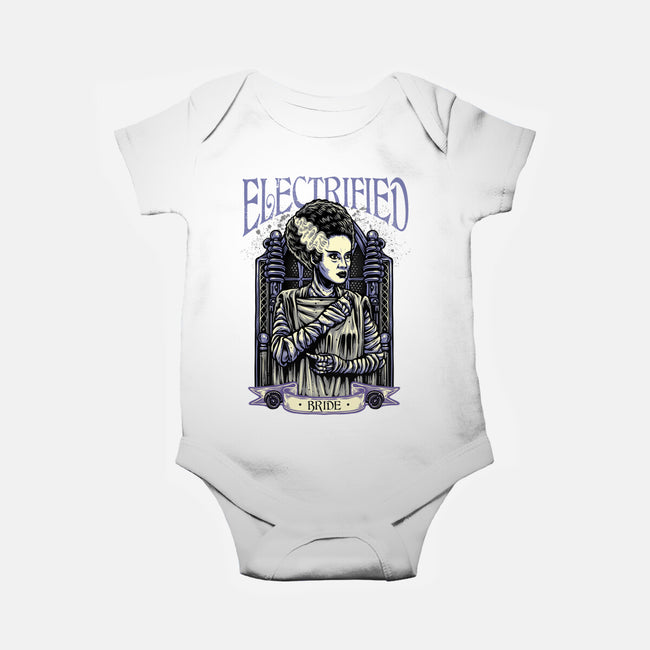 Electrified Bride-Baby-Basic-Onesie-glitchygorilla