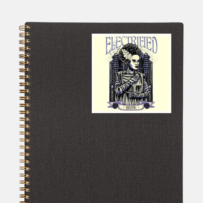 Electrified Bride-None-Glossy-Sticker-glitchygorilla