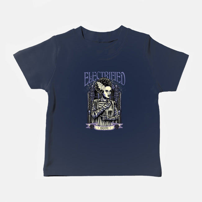 Electrified Bride-Baby-Basic-Tee-glitchygorilla