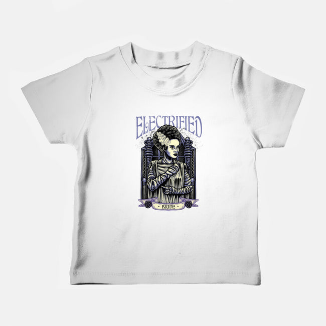 Electrified Bride-Baby-Basic-Tee-glitchygorilla