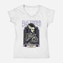 Electrified Bride-Womens-V-Neck-Tee-glitchygorilla