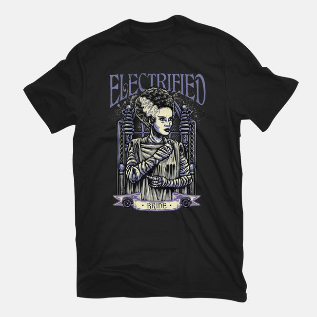 Electrified Bride-Unisex-Basic-Tee-glitchygorilla