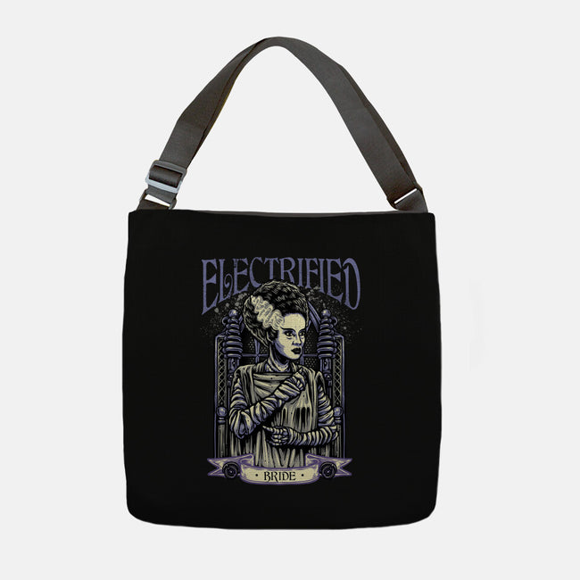 Electrified Bride-None-Adjustable Tote-Bag-glitchygorilla