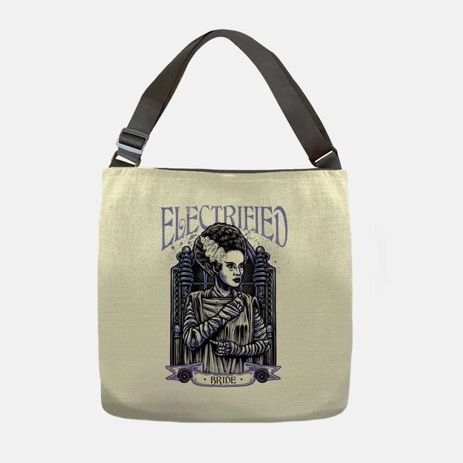 Electrified Bride-None-Adjustable Tote-Bag-glitchygorilla