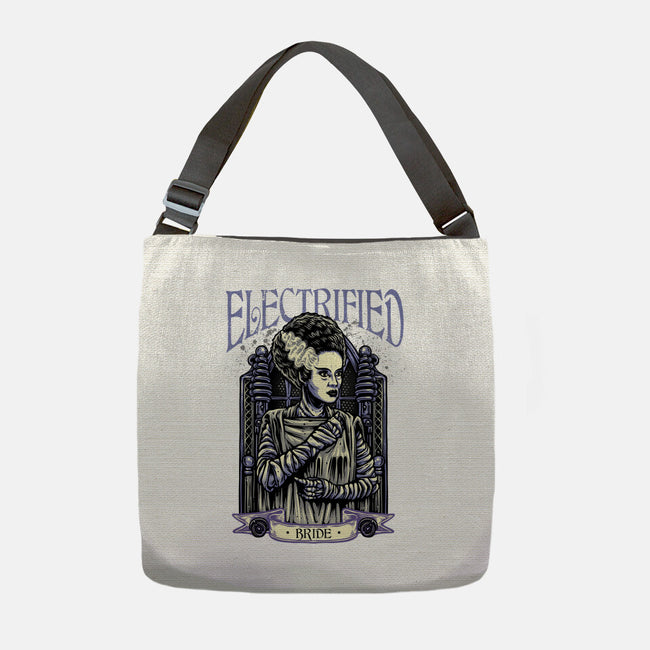 Electrified Bride-None-Adjustable Tote-Bag-glitchygorilla