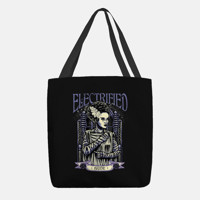 Electrified Bride-None-Basic Tote-Bag-glitchygorilla