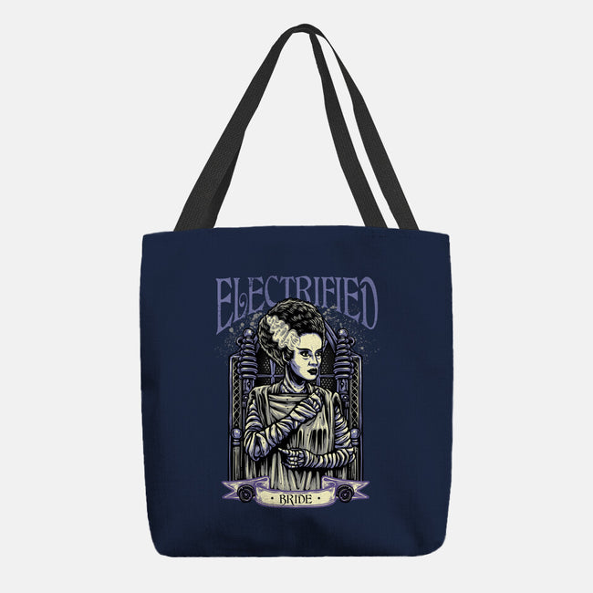 Electrified Bride-None-Basic Tote-Bag-glitchygorilla