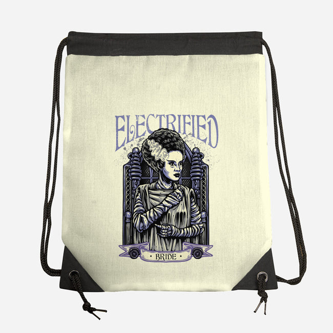 Electrified Bride-None-Drawstring-Bag-glitchygorilla