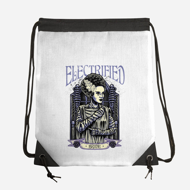 Electrified Bride-None-Drawstring-Bag-glitchygorilla