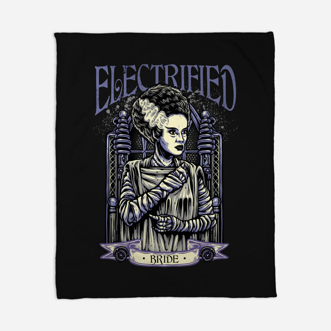 Electrified Bride-None-Fleece-Blanket-glitchygorilla
