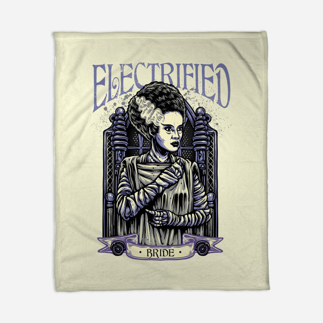 Electrified Bride-None-Fleece-Blanket-glitchygorilla