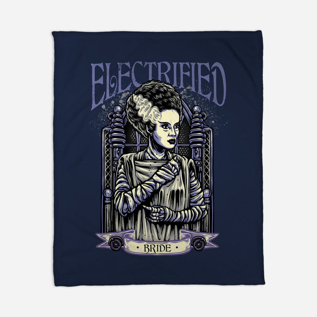Electrified Bride-None-Fleece-Blanket-glitchygorilla