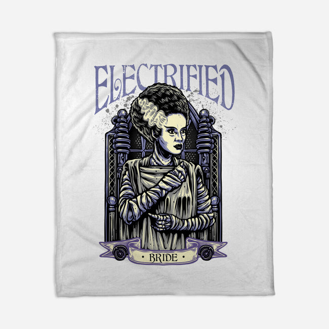 Electrified Bride-None-Fleece-Blanket-glitchygorilla
