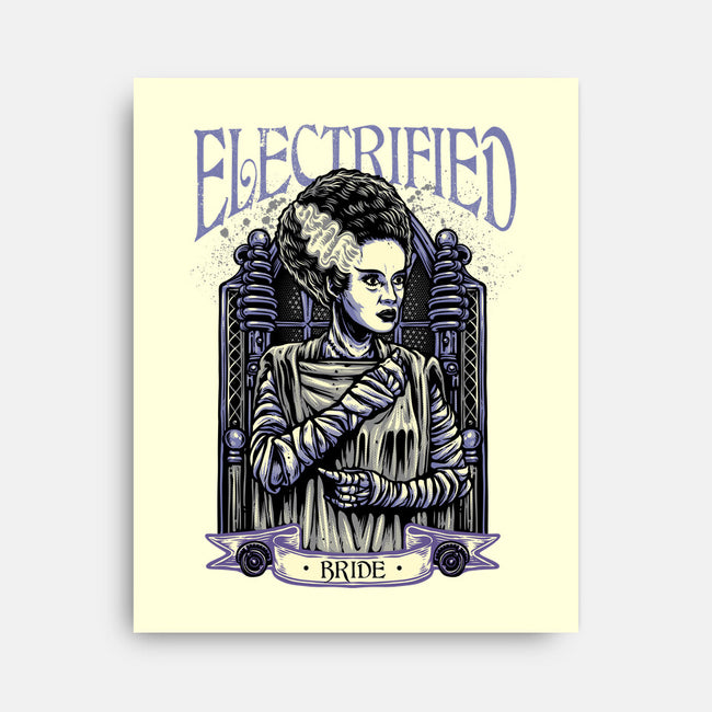 Electrified Bride-None-Stretched-Canvas-glitchygorilla