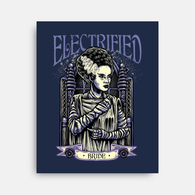 Electrified Bride-None-Stretched-Canvas-glitchygorilla