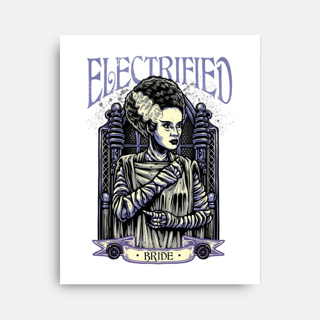 Electrified Bride-None-Stretched-Canvas-glitchygorilla