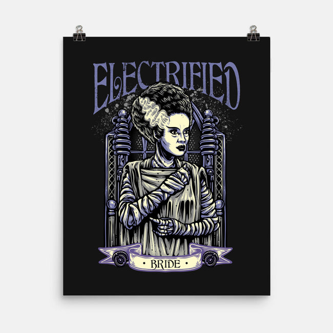 Electrified Bride-None-Matte-Poster-glitchygorilla