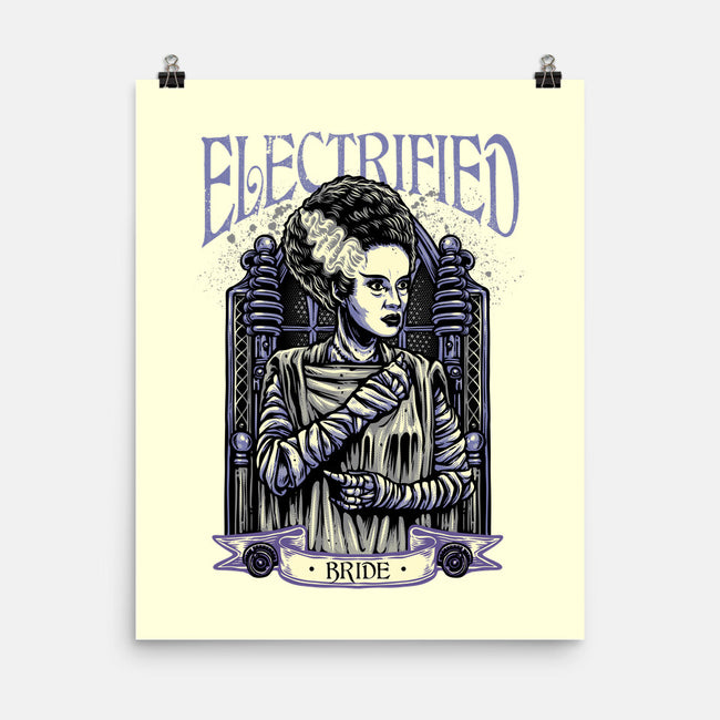 Electrified Bride-None-Matte-Poster-glitchygorilla