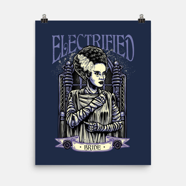 Electrified Bride-None-Matte-Poster-glitchygorilla