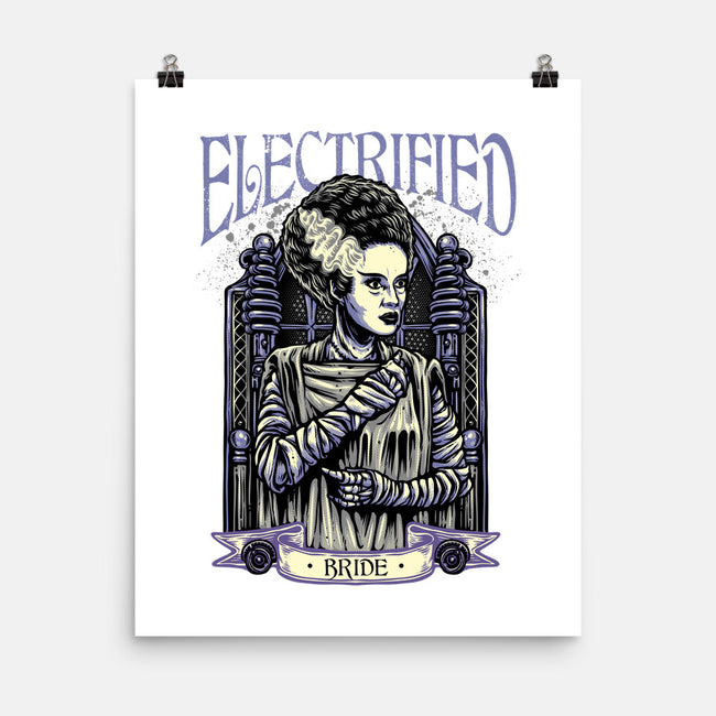 Electrified Bride-None-Matte-Poster-glitchygorilla