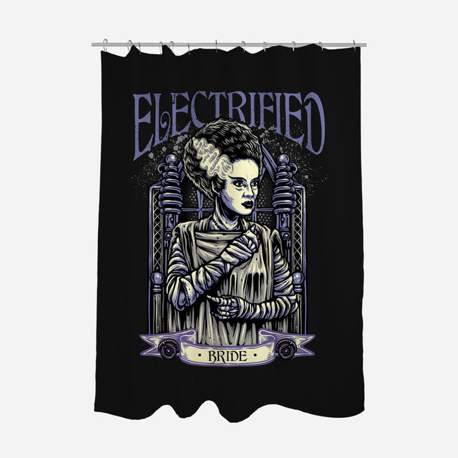 Electrified Bride-None-Polyester-Shower Curtain-glitchygorilla