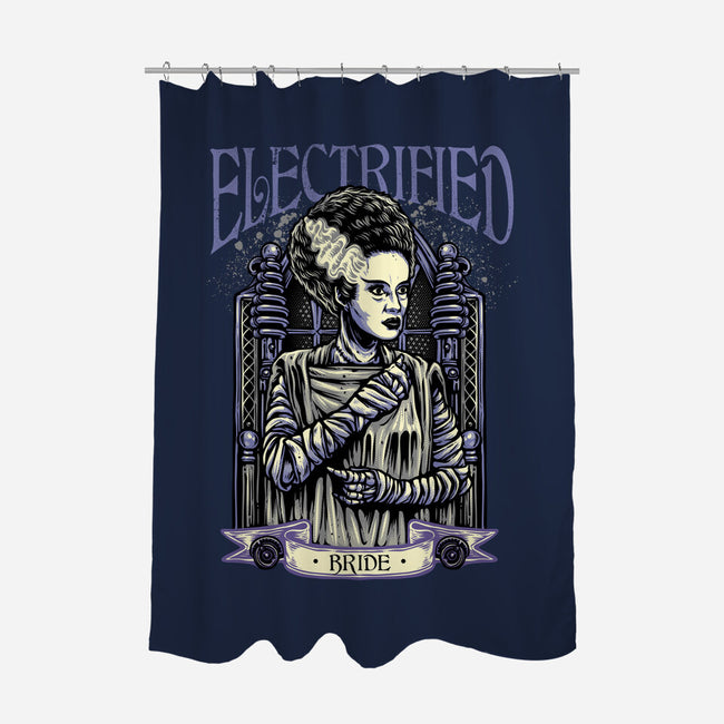Electrified Bride-None-Polyester-Shower Curtain-glitchygorilla