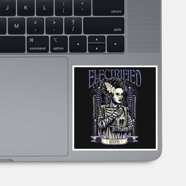 Electrified Bride-None-Glossy-Sticker-glitchygorilla