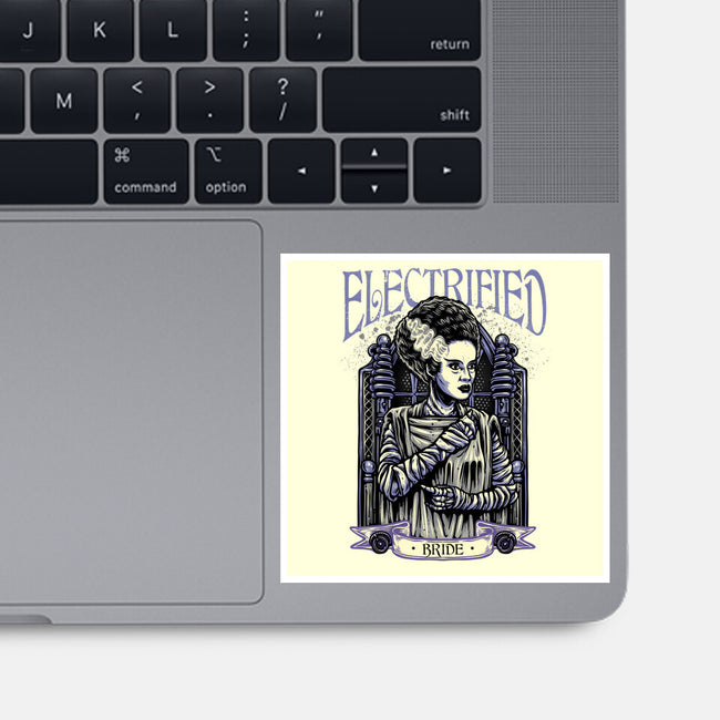 Electrified Bride-None-Glossy-Sticker-glitchygorilla