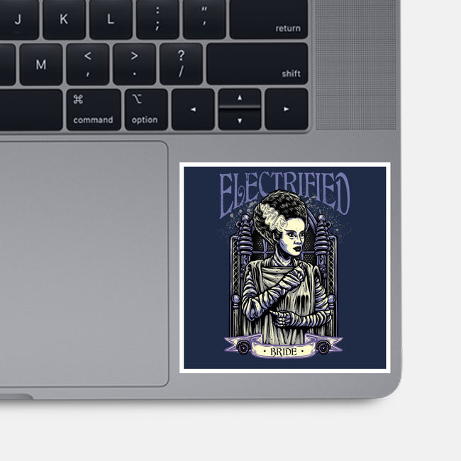 Electrified Bride-None-Glossy-Sticker-glitchygorilla