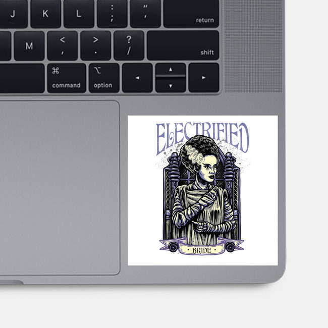 Electrified Bride-None-Glossy-Sticker-glitchygorilla