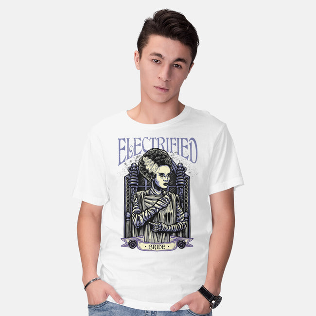 Electrified Bride-Mens-Basic-Tee-glitchygorilla