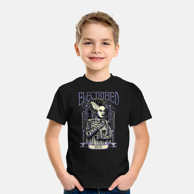 Electrified Bride-Youth-Basic-Tee-glitchygorilla