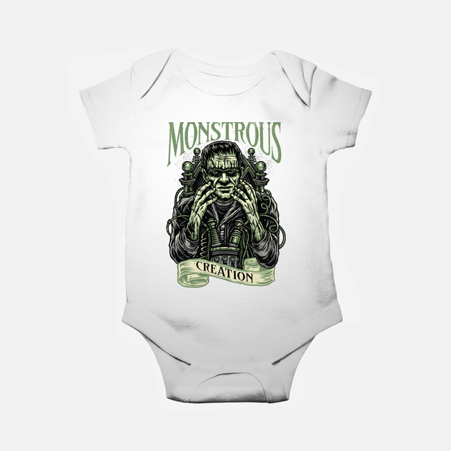 Monstrous Creation-Baby-Basic-Onesie-glitchygorilla