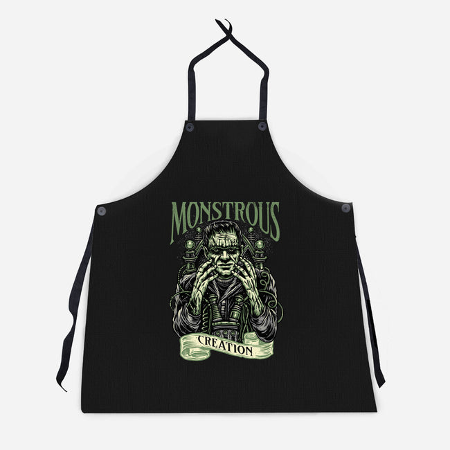 Monstrous Creation-Unisex-Kitchen-Apron-glitchygorilla