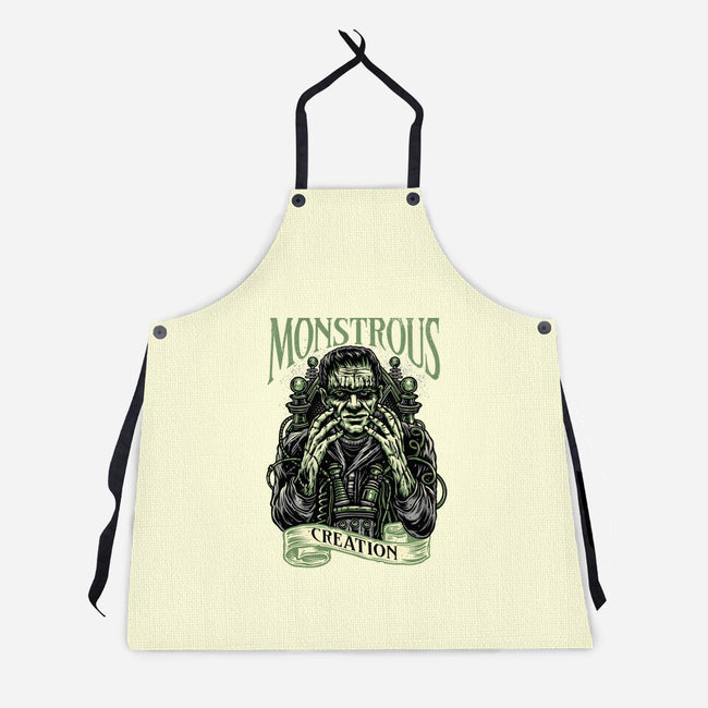 Monstrous Creation-Unisex-Kitchen-Apron-glitchygorilla