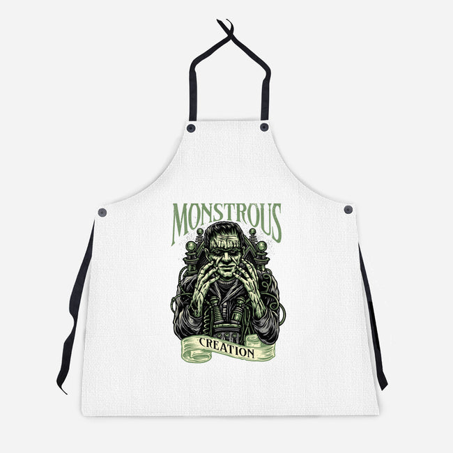 Monstrous Creation-Unisex-Kitchen-Apron-glitchygorilla