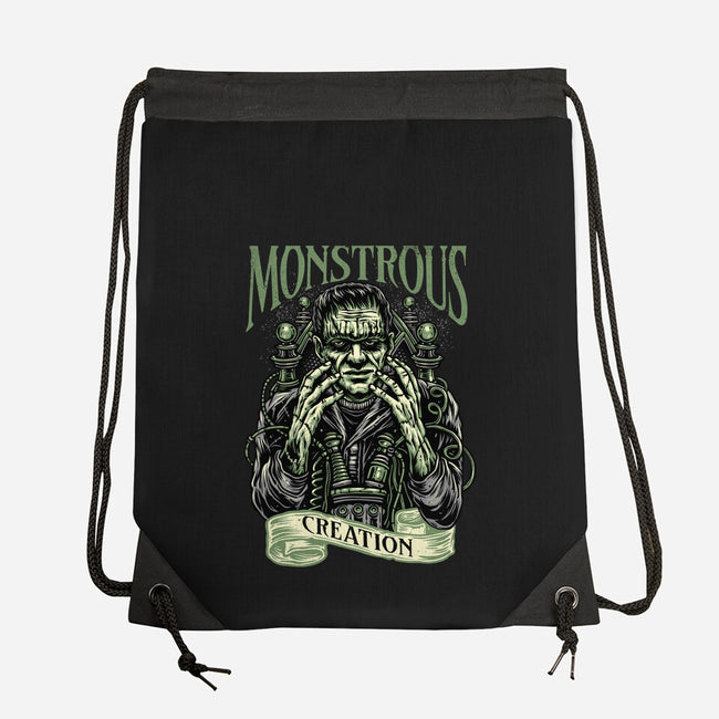 Monstrous Creation-None-Drawstring-Bag-glitchygorilla